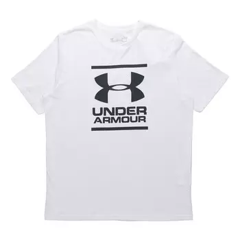 Футболка men's gl foundation casual round neck sports breathable short sleeve white Under Armour, белый