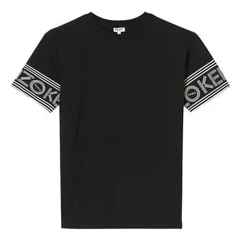 Футболка Men's KENZO Cuff Logo Cotton Short Sleeve Black, черный