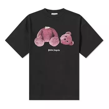 Футболка men's kill the bear tee purple short sleeve black Palm Angels, черный