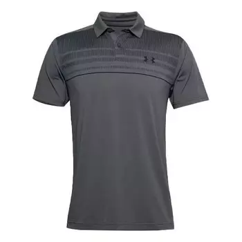 Футболка men's logo pattern loose short sleeve polo shirt gray Under Armour, серый