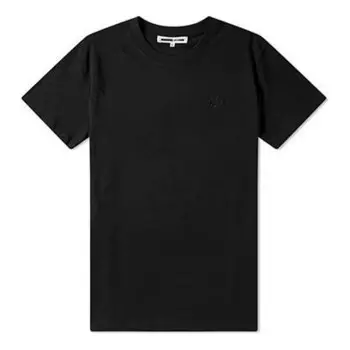 Футболка men's mcq embroidered short sleeve black Alexander Mcqueen, черный