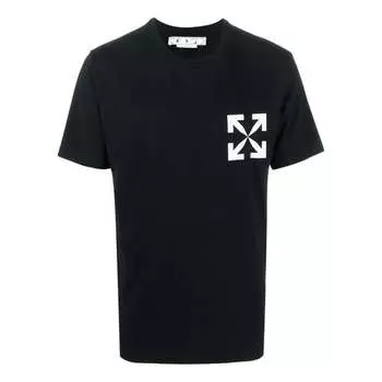 Футболка Men's OFF-WHITE SS22 Solid Color Arrow Logo Round Neck Short Sleeve Version White T-Shirt, белый