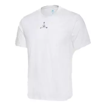 Футболка men's pattern sports round neck short sleeve white Converse, белый
