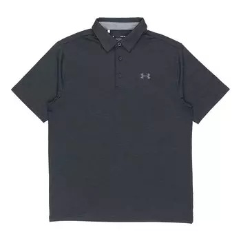 Футболка men's playoff golf sports thin and light breathable loose short sleeve polo shirt black Under Armour, черный