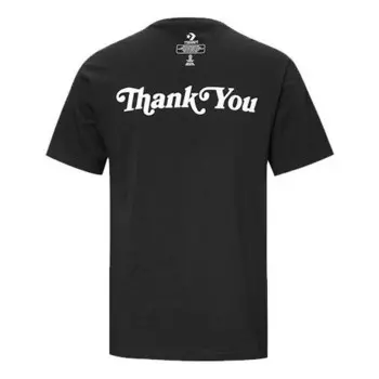 Футболка men's renew reversible printing short sleeve black Converse, черный