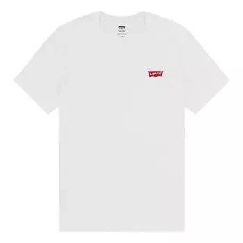 Футболка men's round neck pure cotton short sleeve 2 gray white two color Levis, бежевый