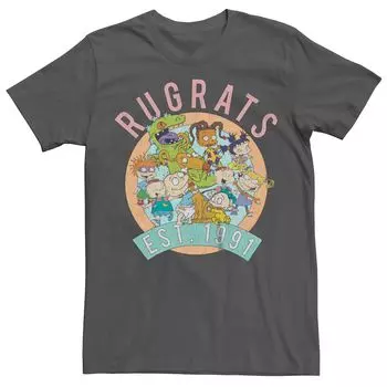 Футболка Men's Rugrats, основанная в 1991 году, Group Shot Licensed Character