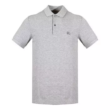 Футболка men's short sleeve polo shirt gray Burberry, серый