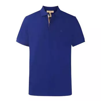 Футболка men's short sleeve polo shirt purple blue Burberry, синий