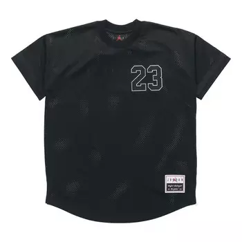 Футболка men's sports basketball black jersey Air Jordan, черный