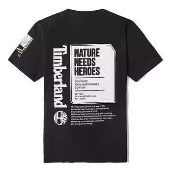 Футболка men's ss20 earth series printing short sleeve black Timberland, черный