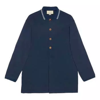 Футболка men's ss21 long sleeves autumn blue polo shirt Gucci, мультиколор