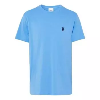 Футболка men's ss21 pattern short sleeve blue Burberry, синий