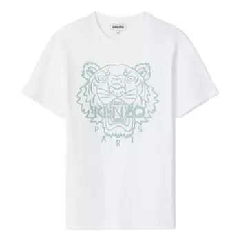 Футболка men's ss21 printing round neck short sleeve white Kenzo, белый