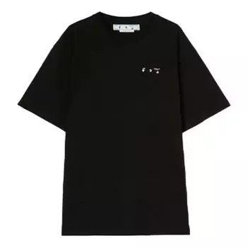 Футболка men's ss22 back caravaggio short sleeve loose fit black t-shirt Off-White, черный