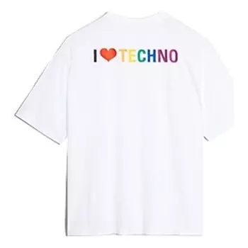 Футболка men's tech short sleeve white Balenciaga, белый