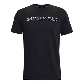 Футболка men's training sports round neck short sleeve black Under Armour, черный