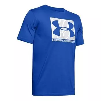 Футболка men's training sports short sleeve blue Under Armour, синий