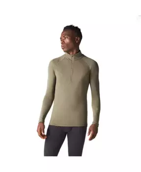 Футболка Men's Woolies Pro Tech 1/4 Zip Ibex, зеленый
