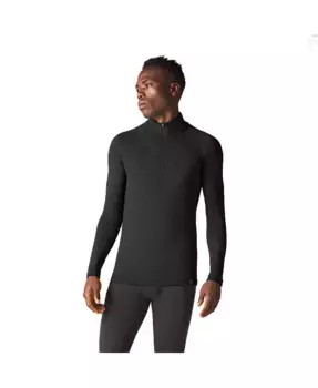 Футболка Men's Woolies Pro Tech 1/4 Zip Ibex, черный
