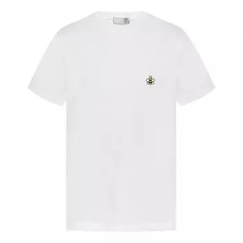 Футболка men's x kaws crossover logo short sleeve white Dior, белый