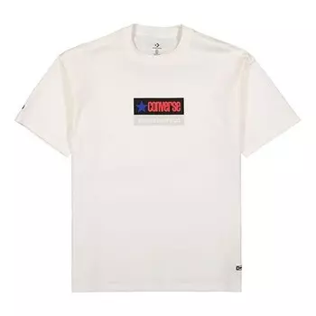 Футболка men's x thisisneverthat crossover logo printing sports round neck short sleeve creamy white Converse, белый