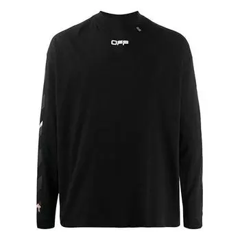 Футболка mens caravaggio arrows long sleeve Off-White, черный