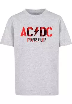 Футболка Merchcode ACDC - PWRUP, цвет mottled grey