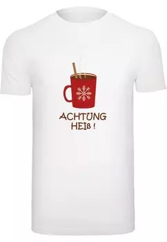 Футболка Merchcode ACHTUNG HEISS, белый