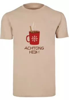 Футболка Merchcode ACHTUNG HEISS, песочный