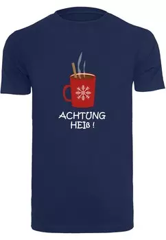 Футболка Merchcode ACHTUNG HEISS, темно-синий
