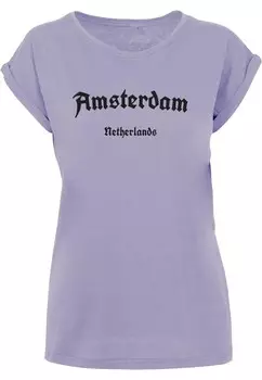 Футболка Merchcode AMSTERDAM, лавандовый