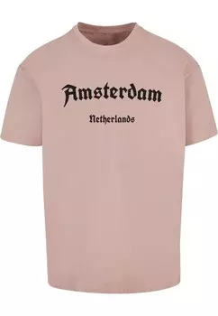 Футболка Merchcode AMSTERDAM, темно-розовый