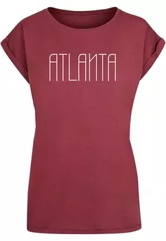 Футболка Merchcode ATLANTA X, цвет Cherry Red