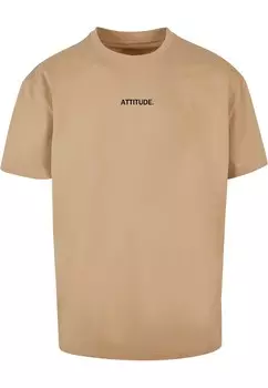 Футболка Merchcode ATTITUDE, бежевый