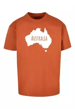 Футболка Merchcode AUSTRALIA X, оранжевый