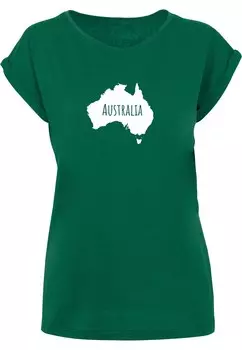 Футболка Merchcode AUSTRALIA X, зеленый