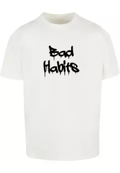 Футболка Merchcode BAD HABITS, белый