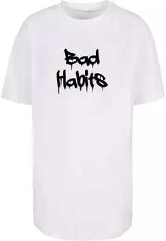 Футболка Merchcode BAD HABITS, белый