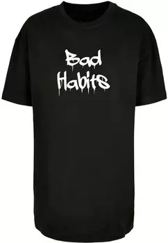 Футболка Merchcode BAD HABITS, черный