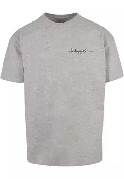 Футболка Merchcode BE HAPPY, серый
