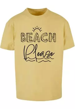 Футболка Merchcode BEACH PLEASE, желтый
