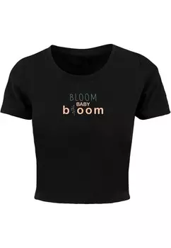 Футболка Merchcode BLOOM BABY, черный