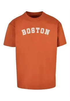Футболка Merchcode BOSTON X, цвет Caramel