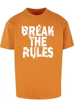 Футболка Merchcode BREAK THE RULES 2, цвет Orange/Dark Orange