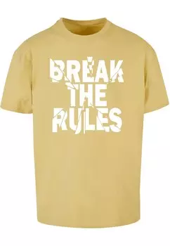 Футболка Merchcode BREAK THE RULES 2, цвет Mustard