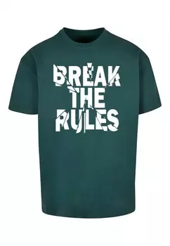 Футболка Merchcode BREAK THE RULES 2, темно-зеленый