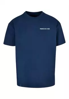 Футболка Merchcode BREAK THE RULES, индиго/белый