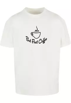 Футболка Merchcode BUT FIRST COFFEE, белый