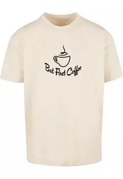 Футболка Merchcode BUT FIRST COFFEE, песочный